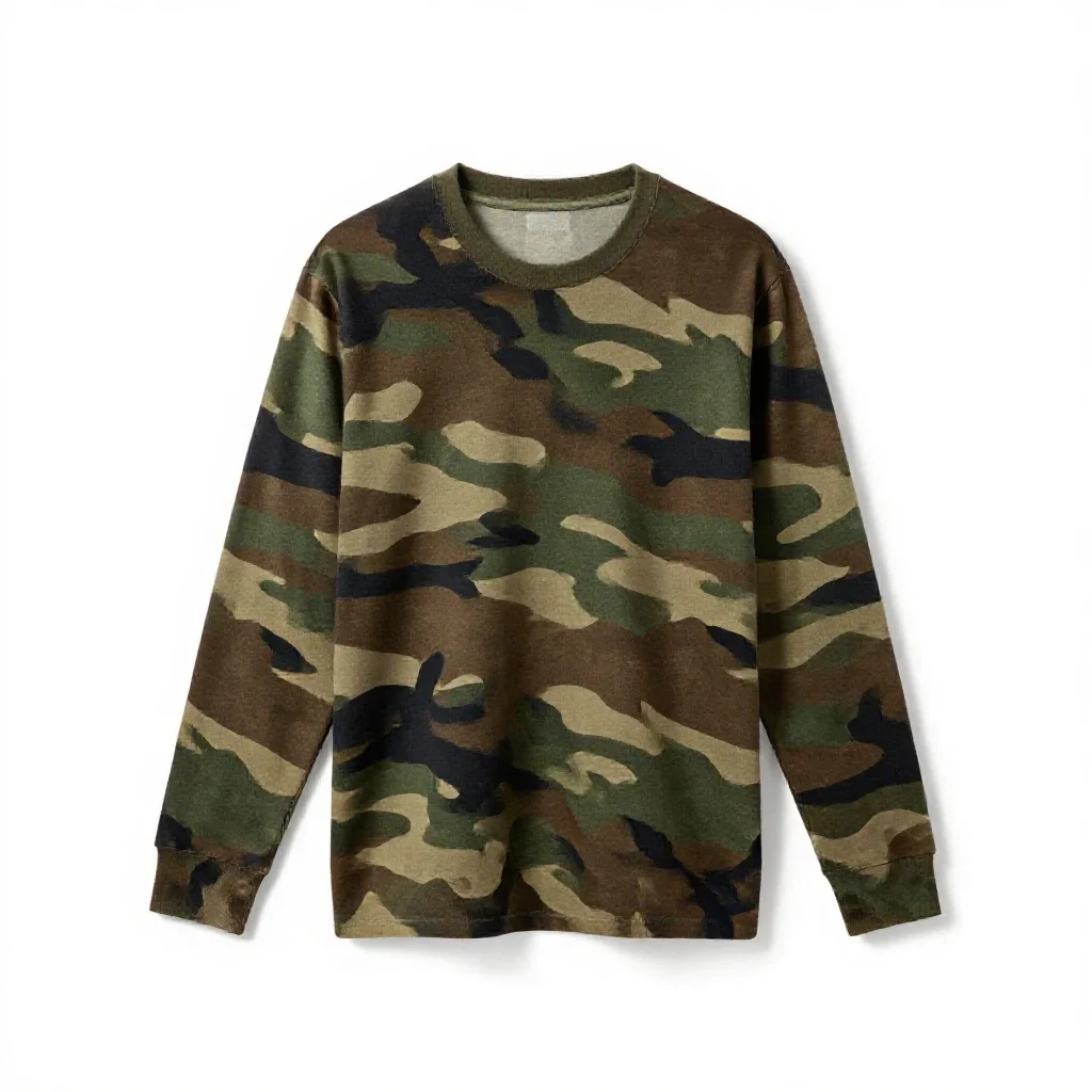 Camouflage isolated on a white background