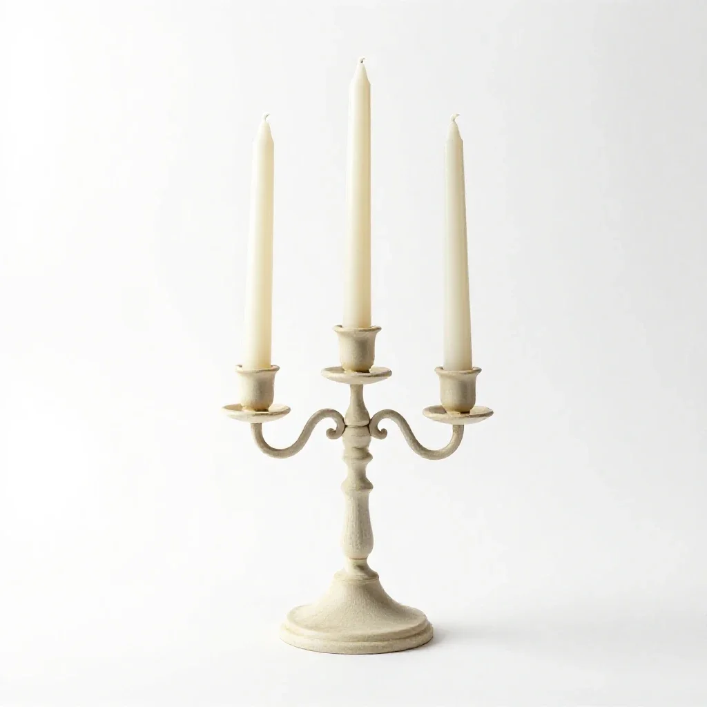 Candlestick isolated on a white background