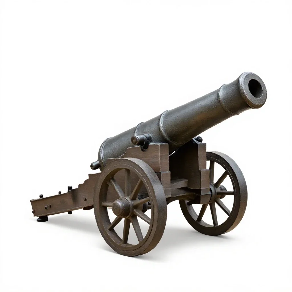 Cannon isolated on a white background