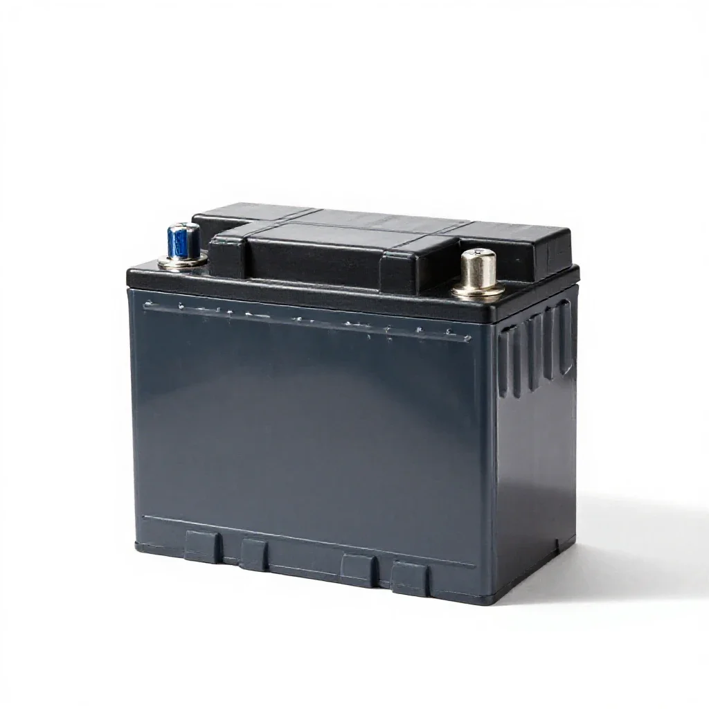 Car battery isolated on a white background