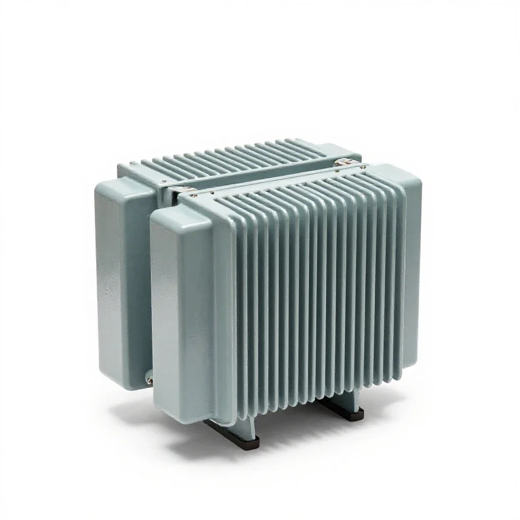Cascade transformer isolated on a white background