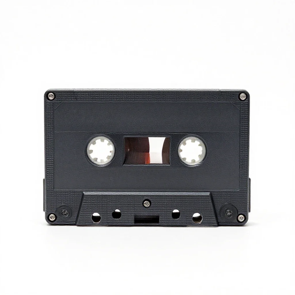 Cassette tape isolated on a white background