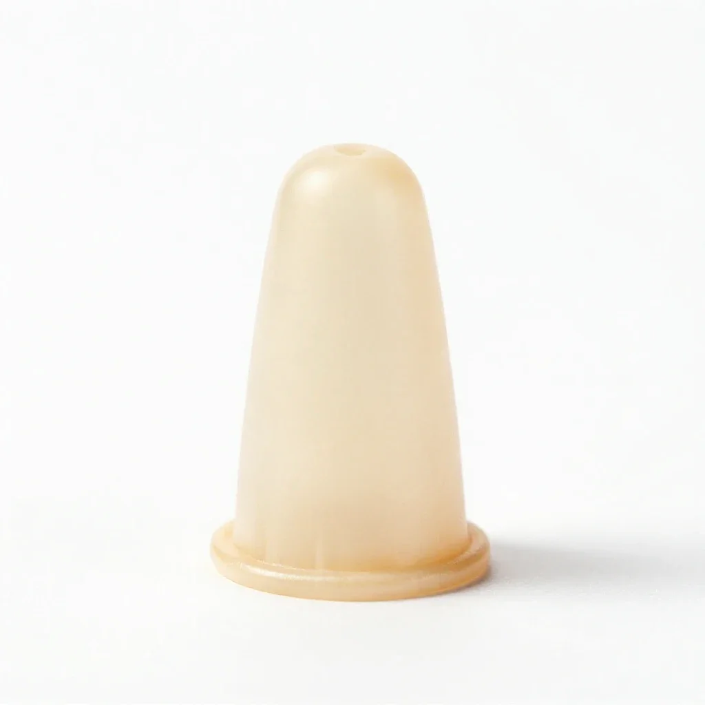 Cervical cap isolated on a white background