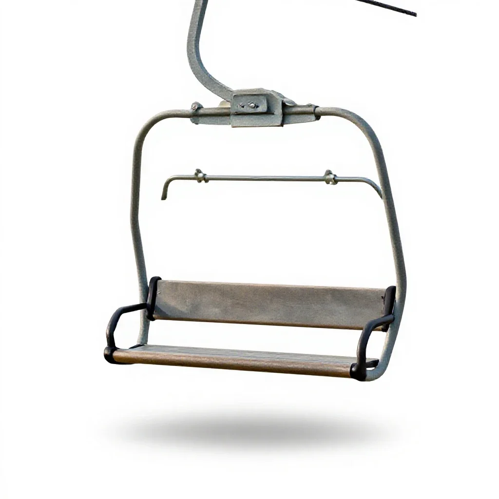 Chairlift isolated on a white background