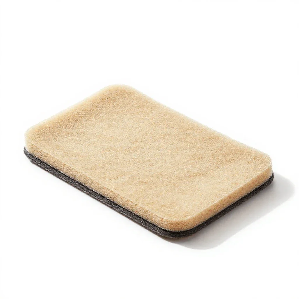 Cleaning pad isolated on a white background