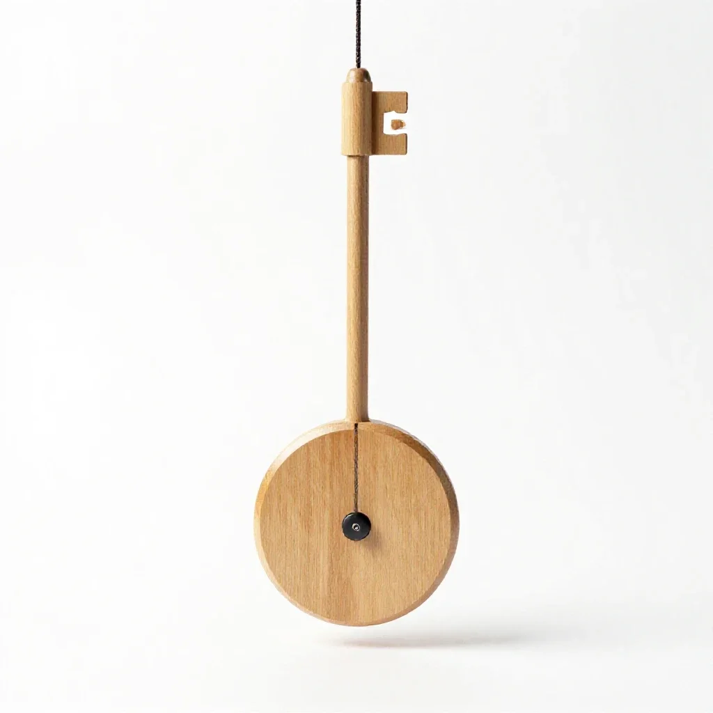Clock pendulum isolated on a white background