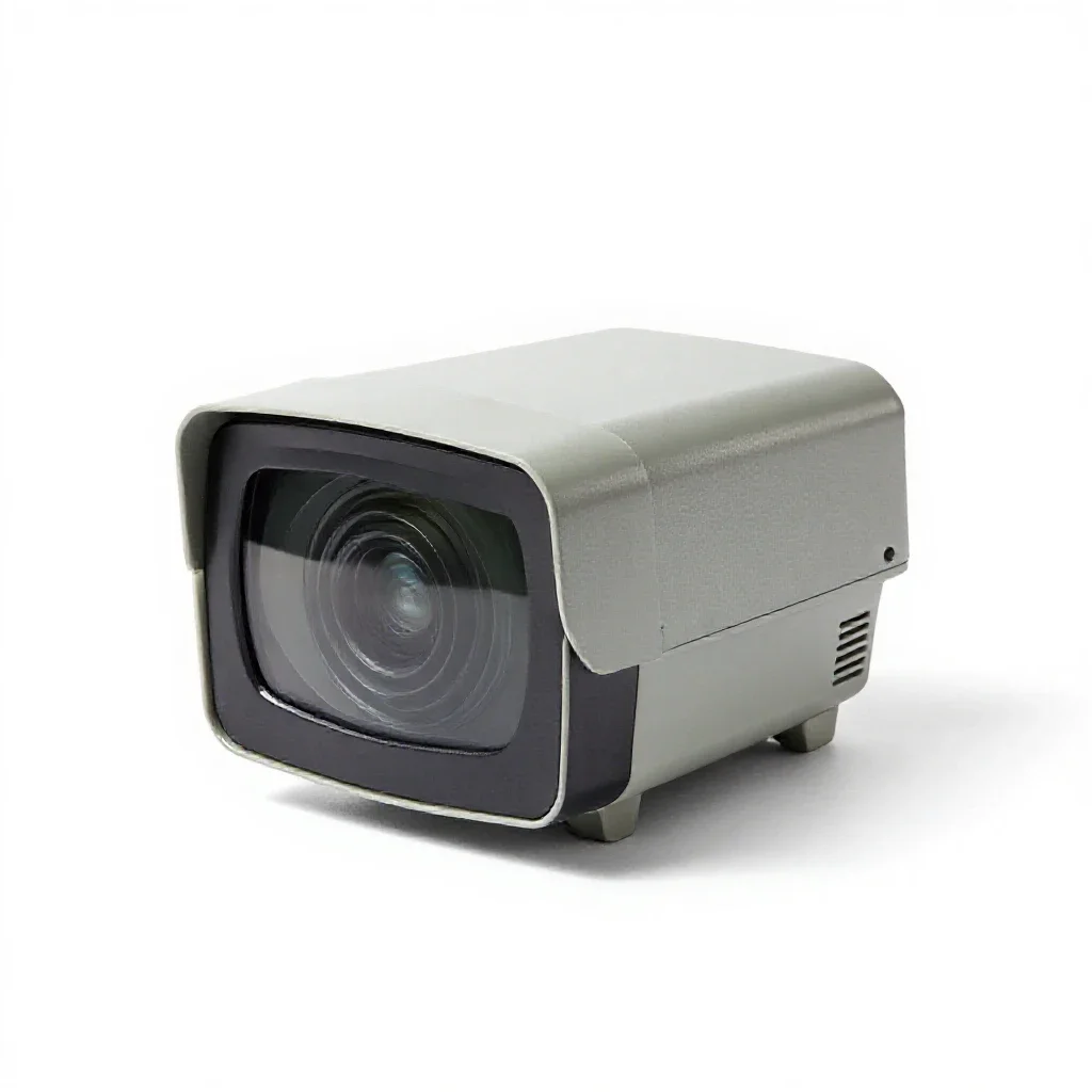 Closed-circuit television isolated on a white background
