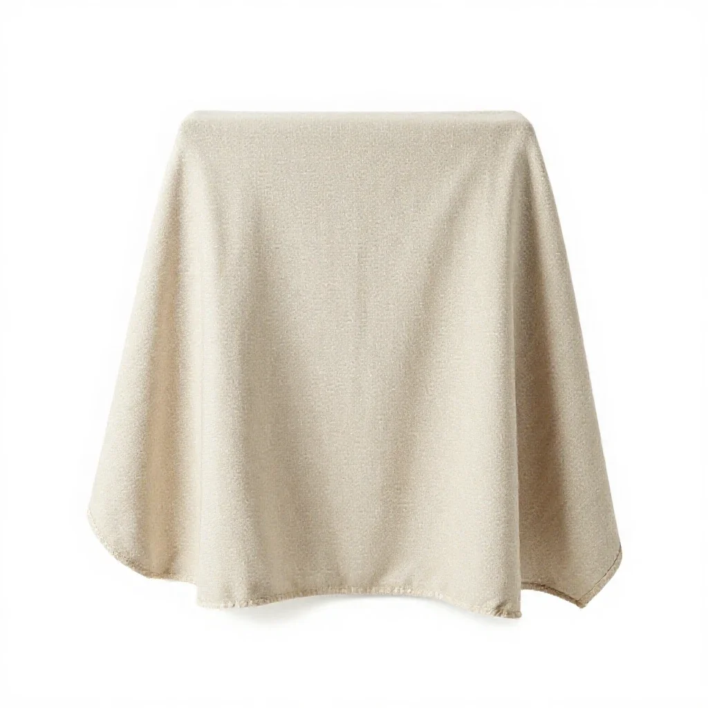 Cloth covering isolated on a white background