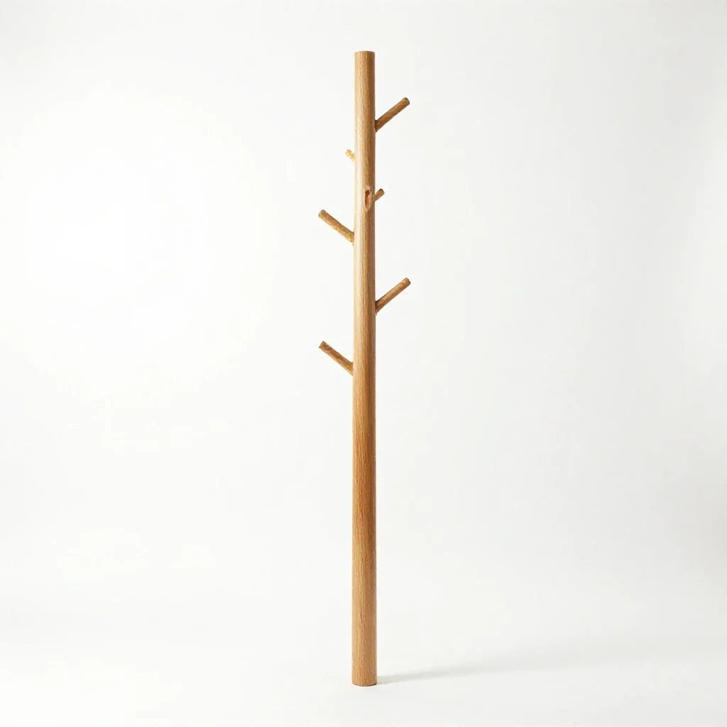 Clothes tree isolated on a white background