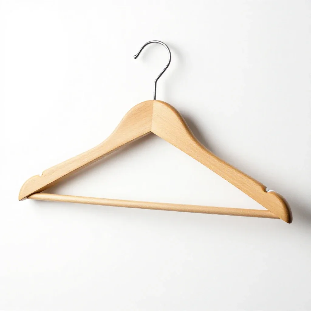 Coat hanger isolated on a white background