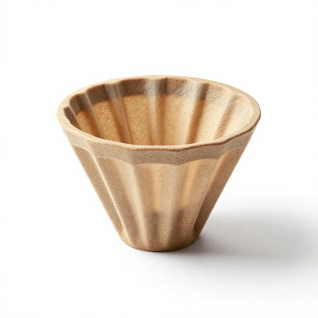 Coffee filter isolated on a white background
