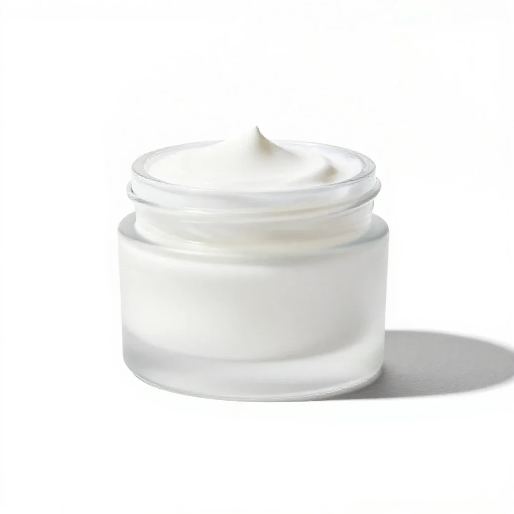 Cold cream isolated on a white background