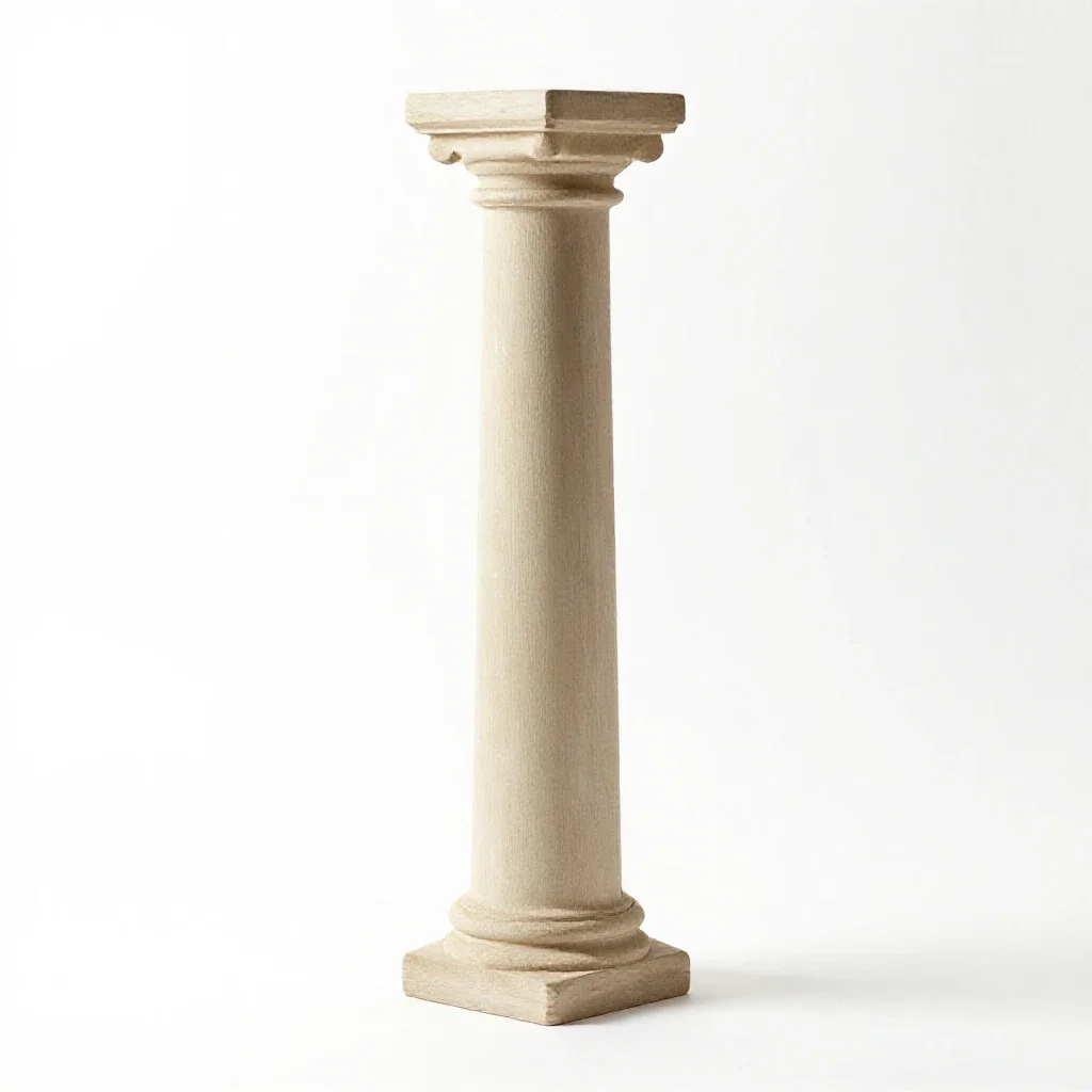 Column isolated on a white background