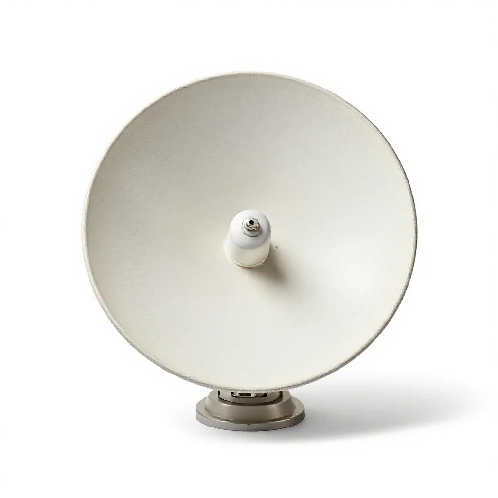 Communications satellite isolated on a white background
