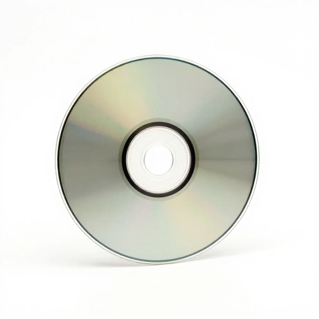 Compact disk isolated on a white background