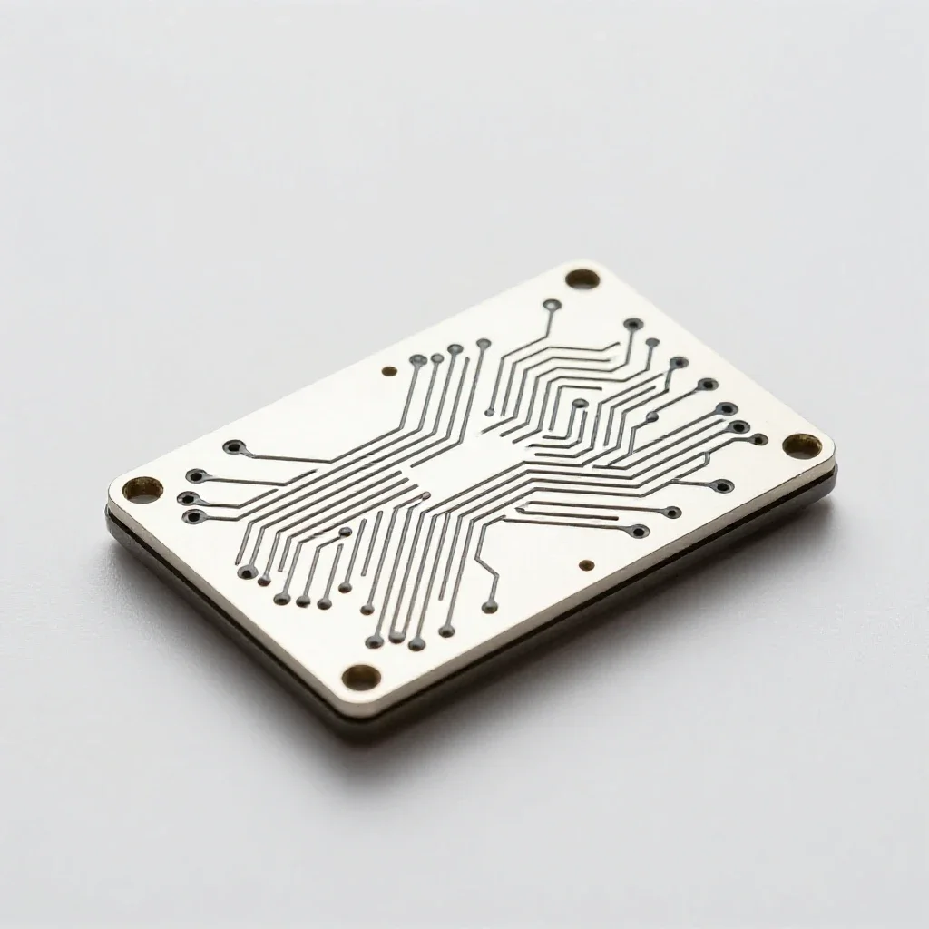 Computer circuit isolated on a white background