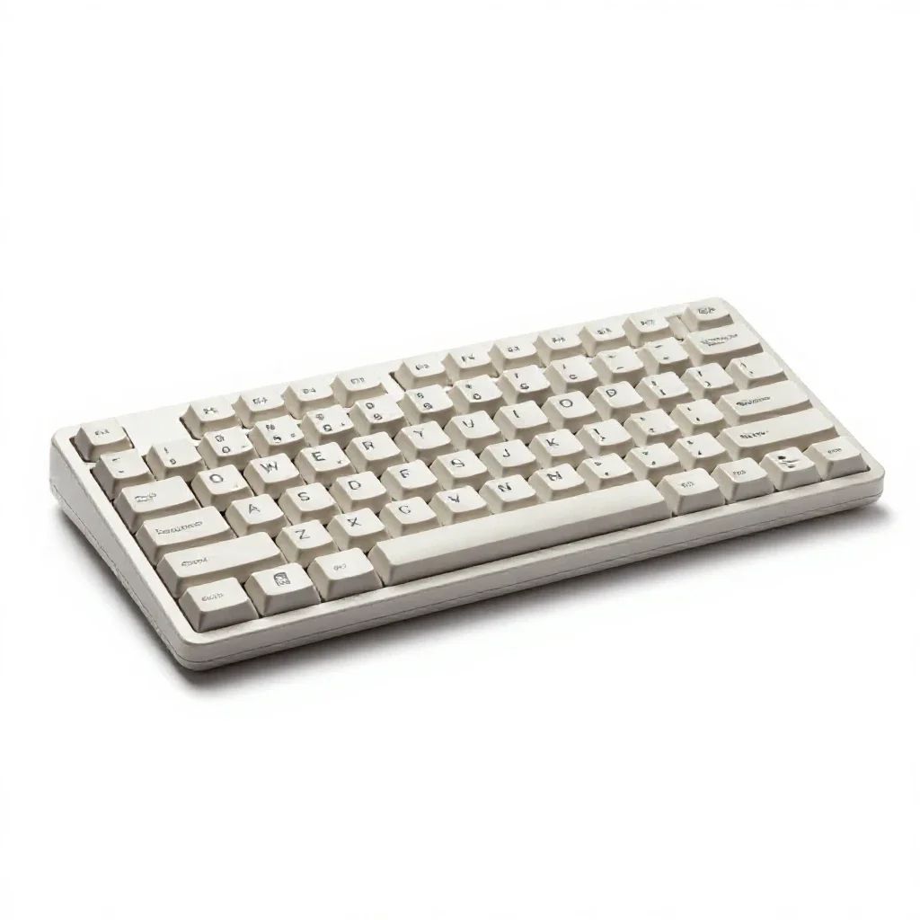 Computer keyboard isolated on a white background