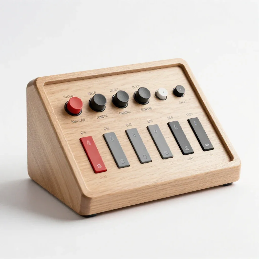 Control panel isolated on a white background
