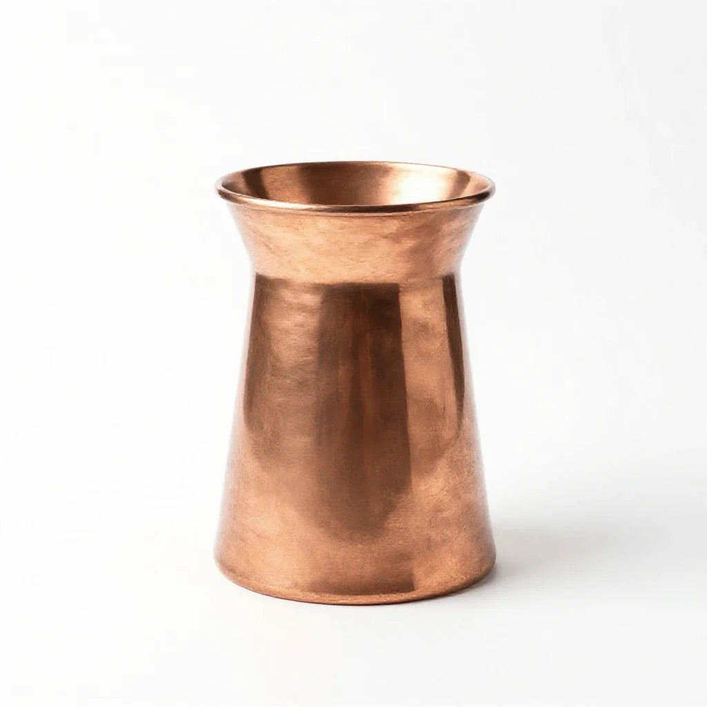 Copperware isolated on a white background