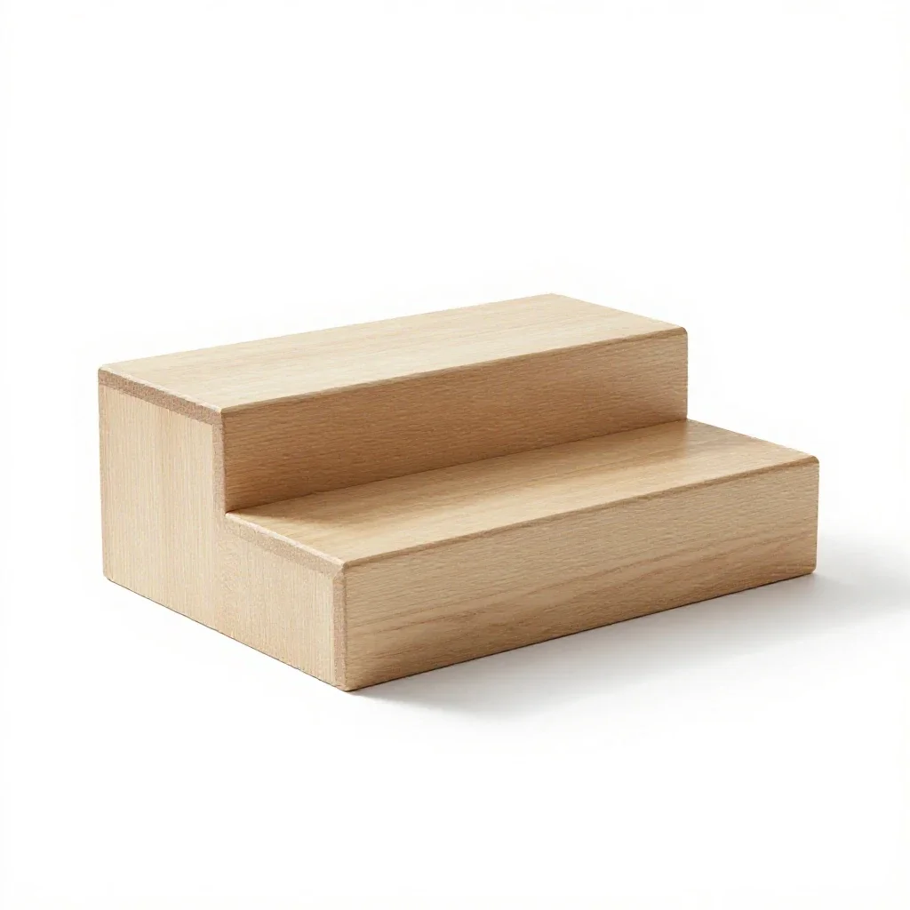 Corbel step isolated on a white background