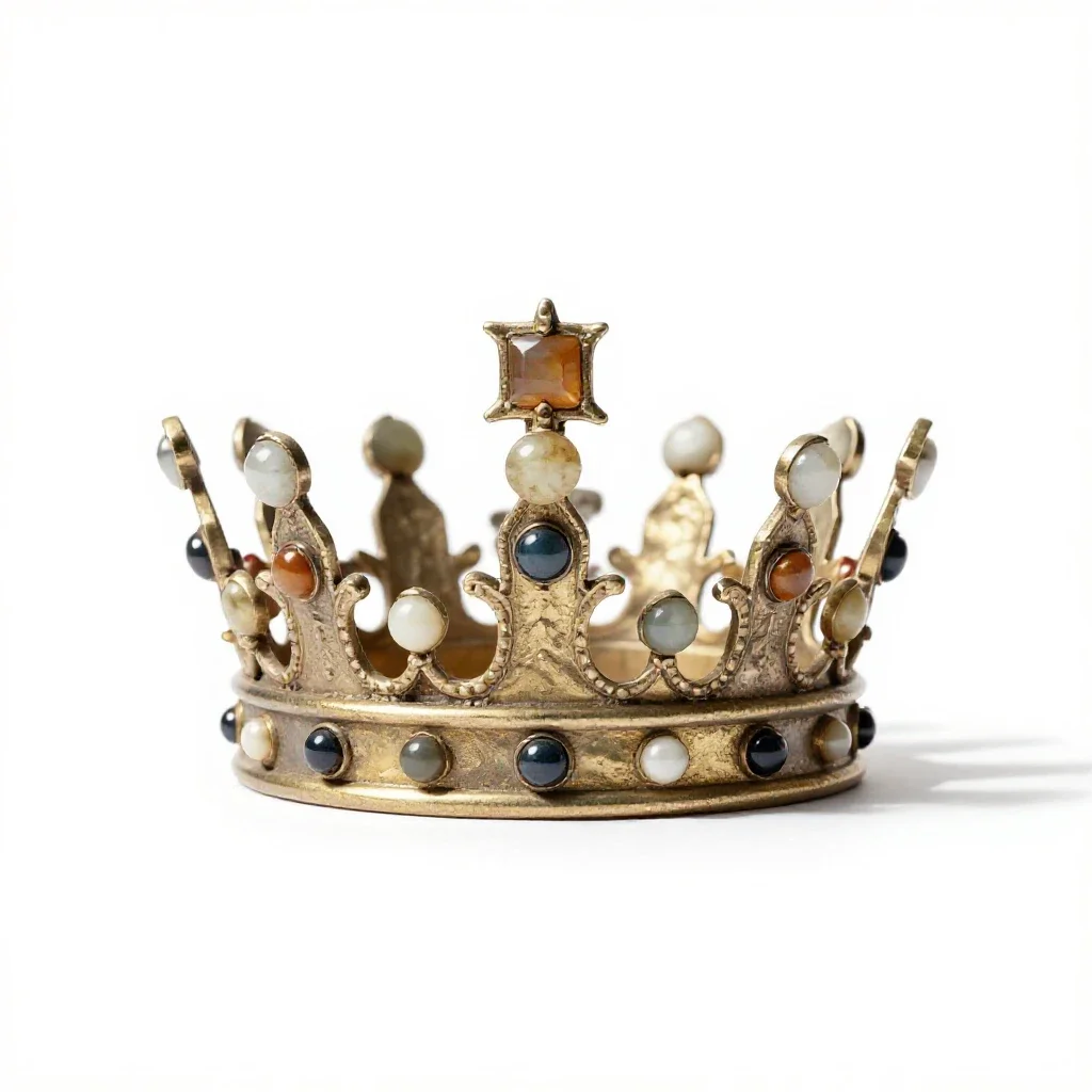 Crown jewels isolated on a white background