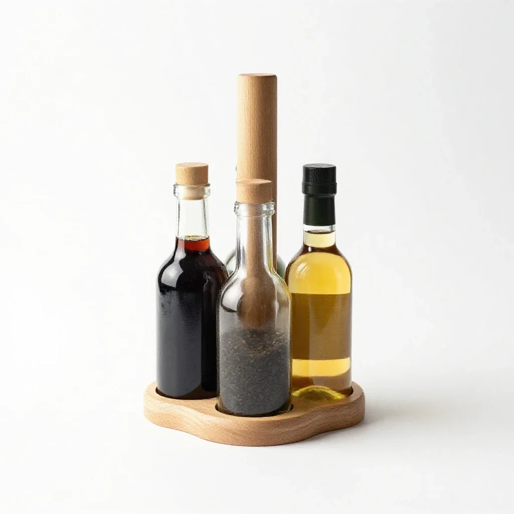 Cruet-stand isolated on a white background