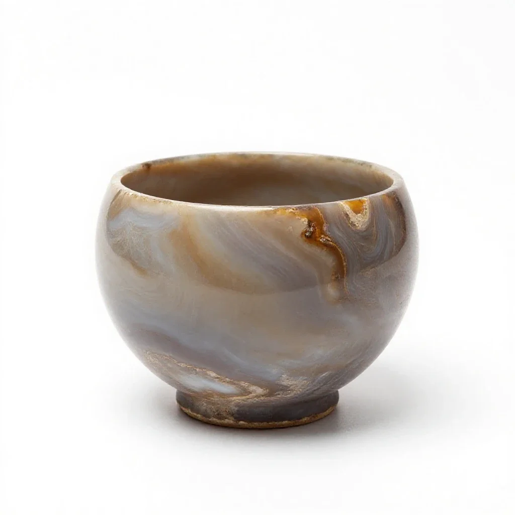 Agateware isolated on a white background