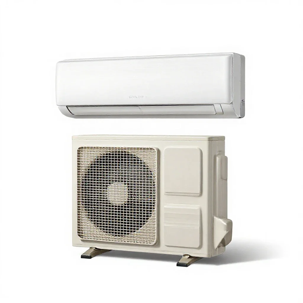 Air conditioner isolated on a white background