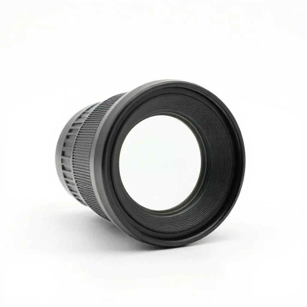 Anastigmatic lens isolated on a white background