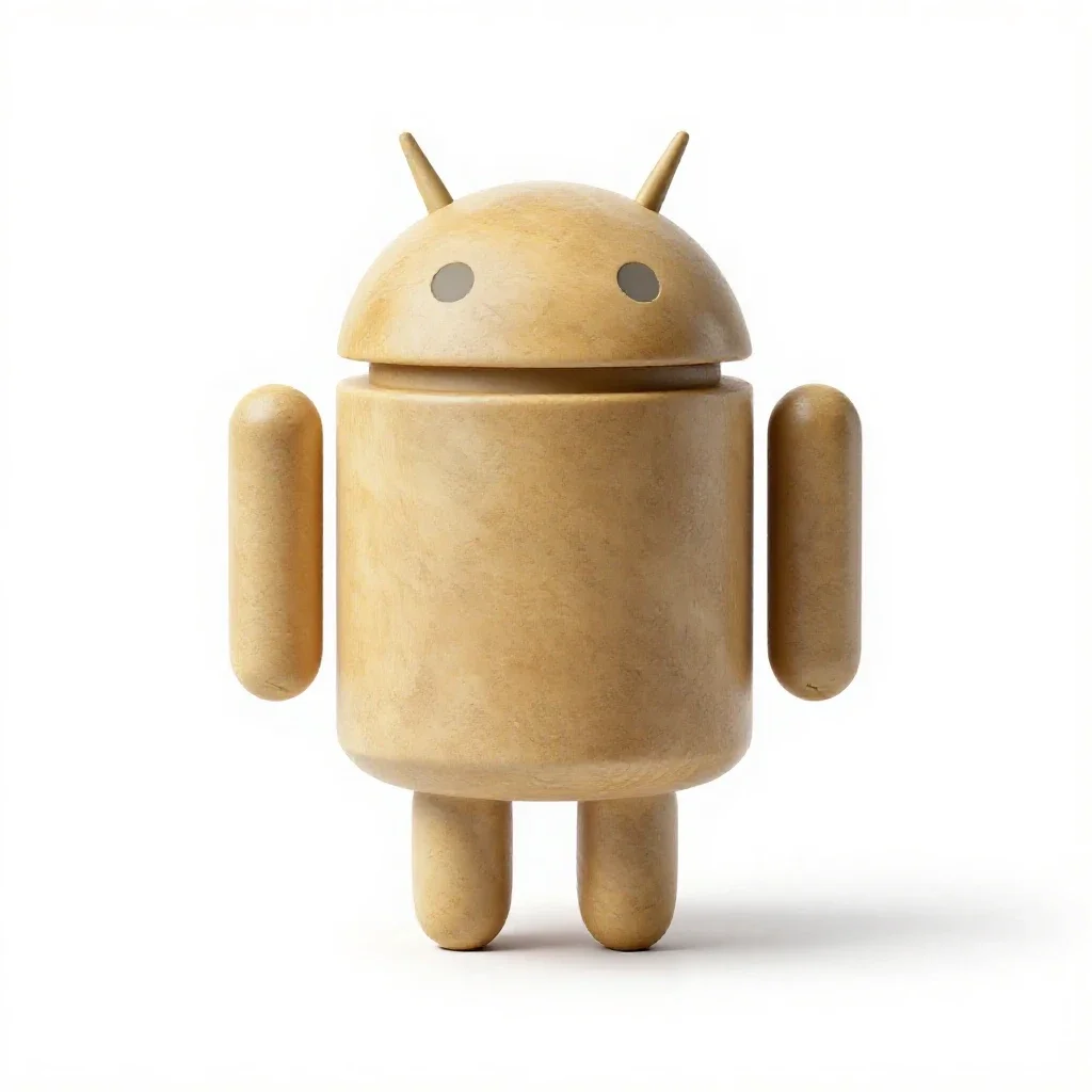 Android isolated on a white background
