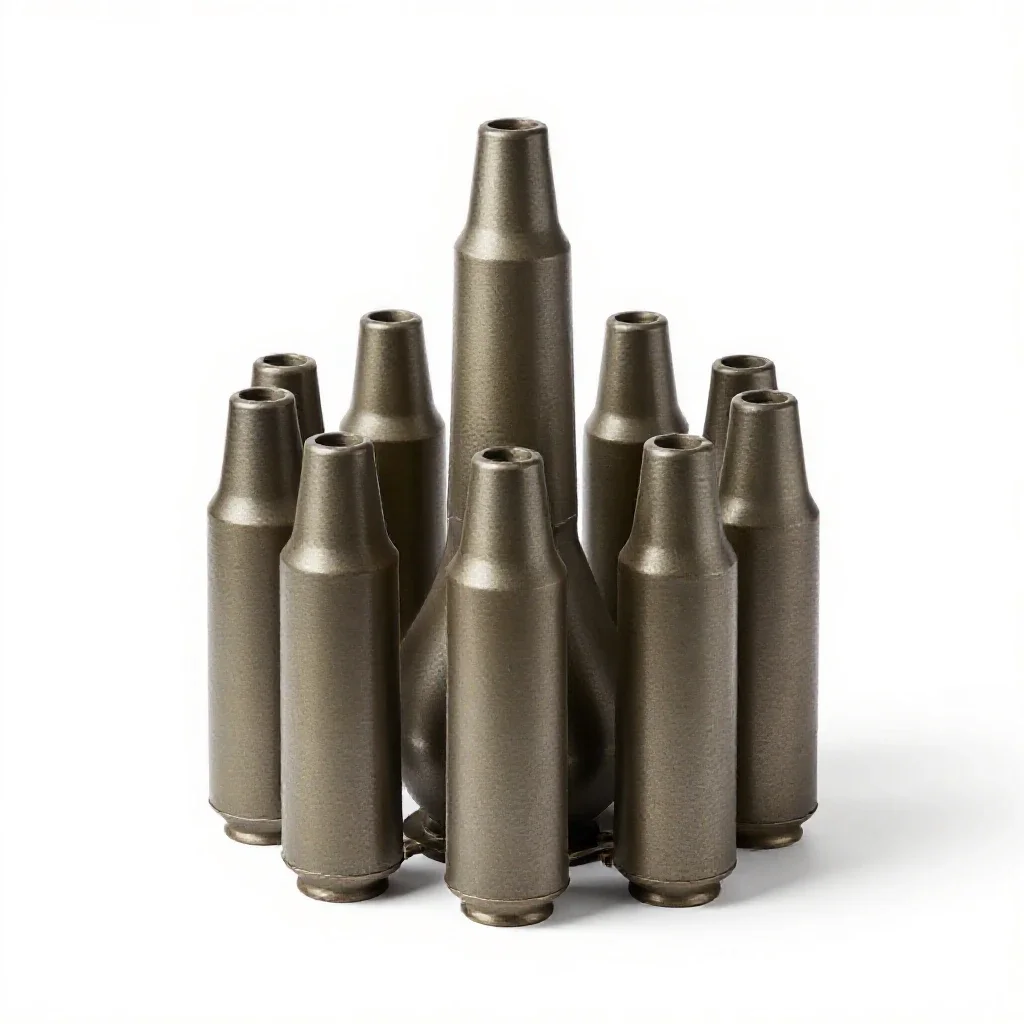 Atomic pile isolated on a white background
