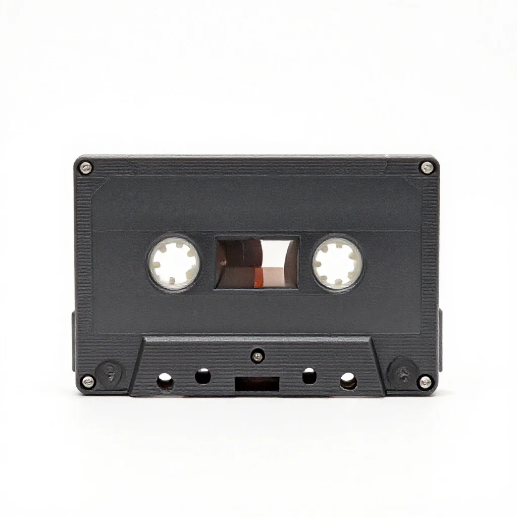 Audiotape isolated on a white background