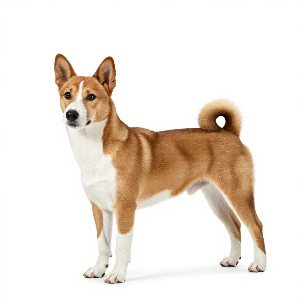 Basenji isolated on a white background
