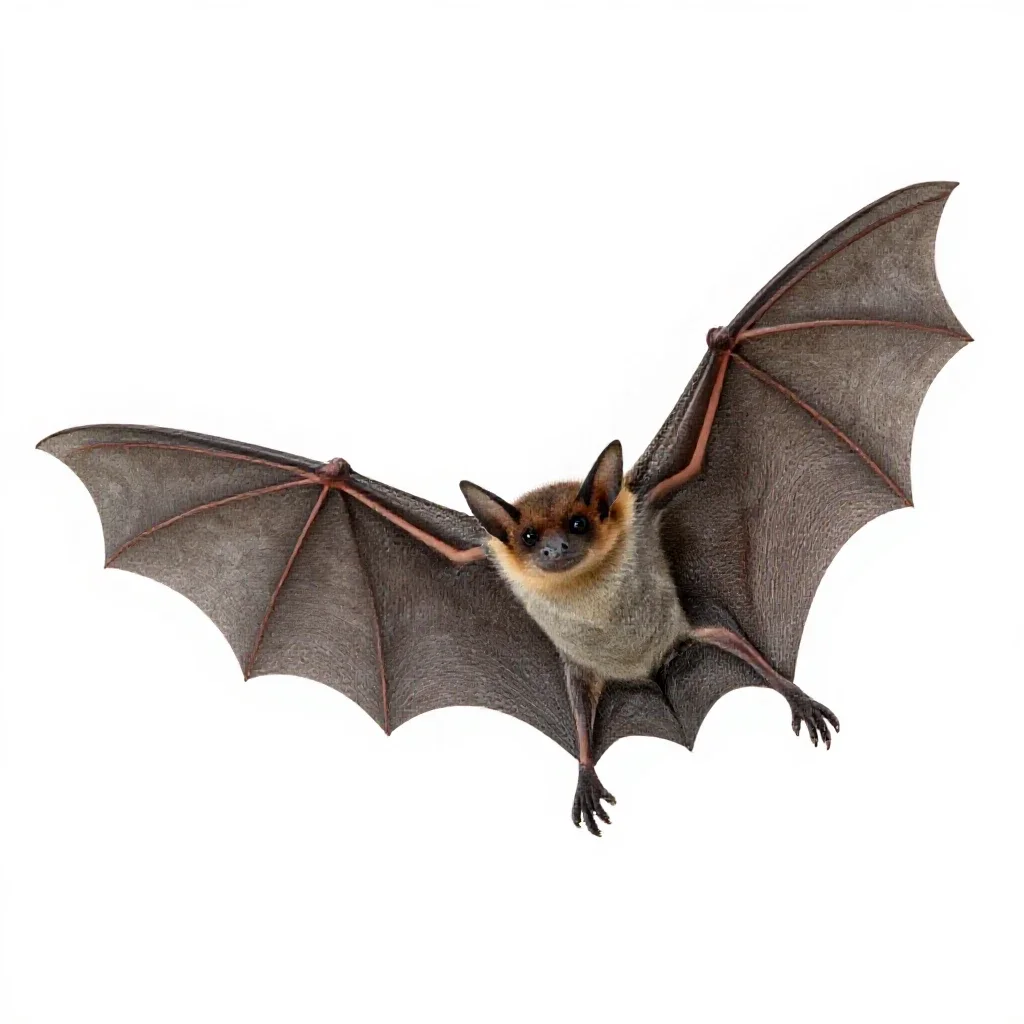 Bat isolated on a white background