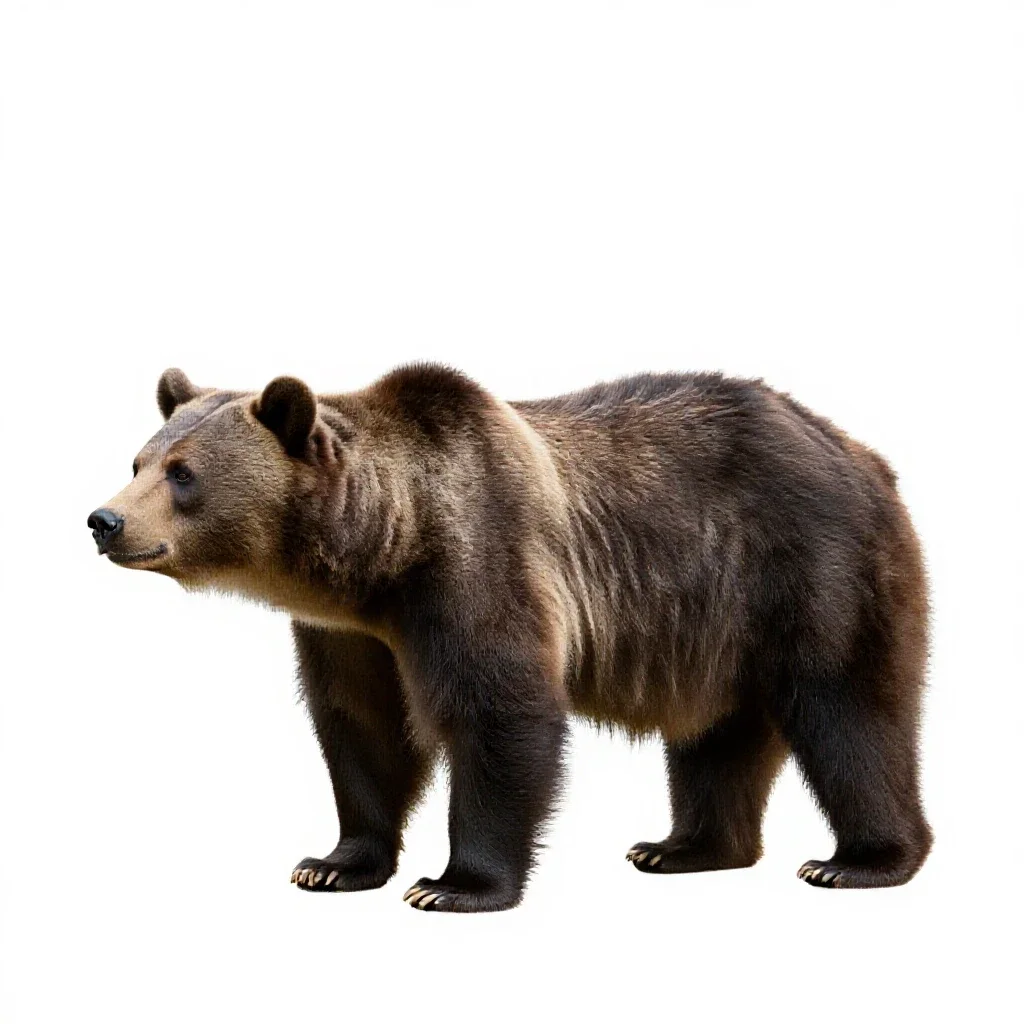 Bear isolated on a white background
