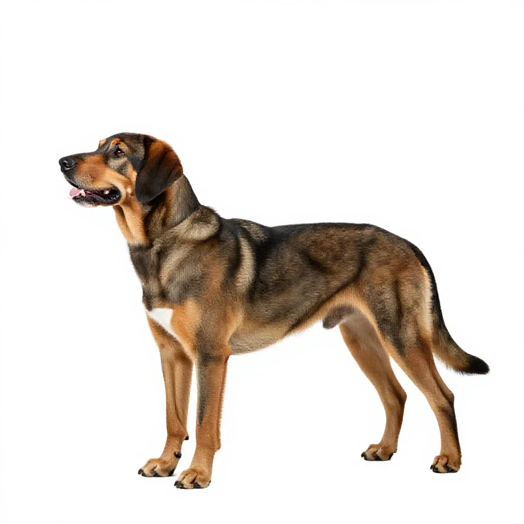 Bird dog isolated on a white background
