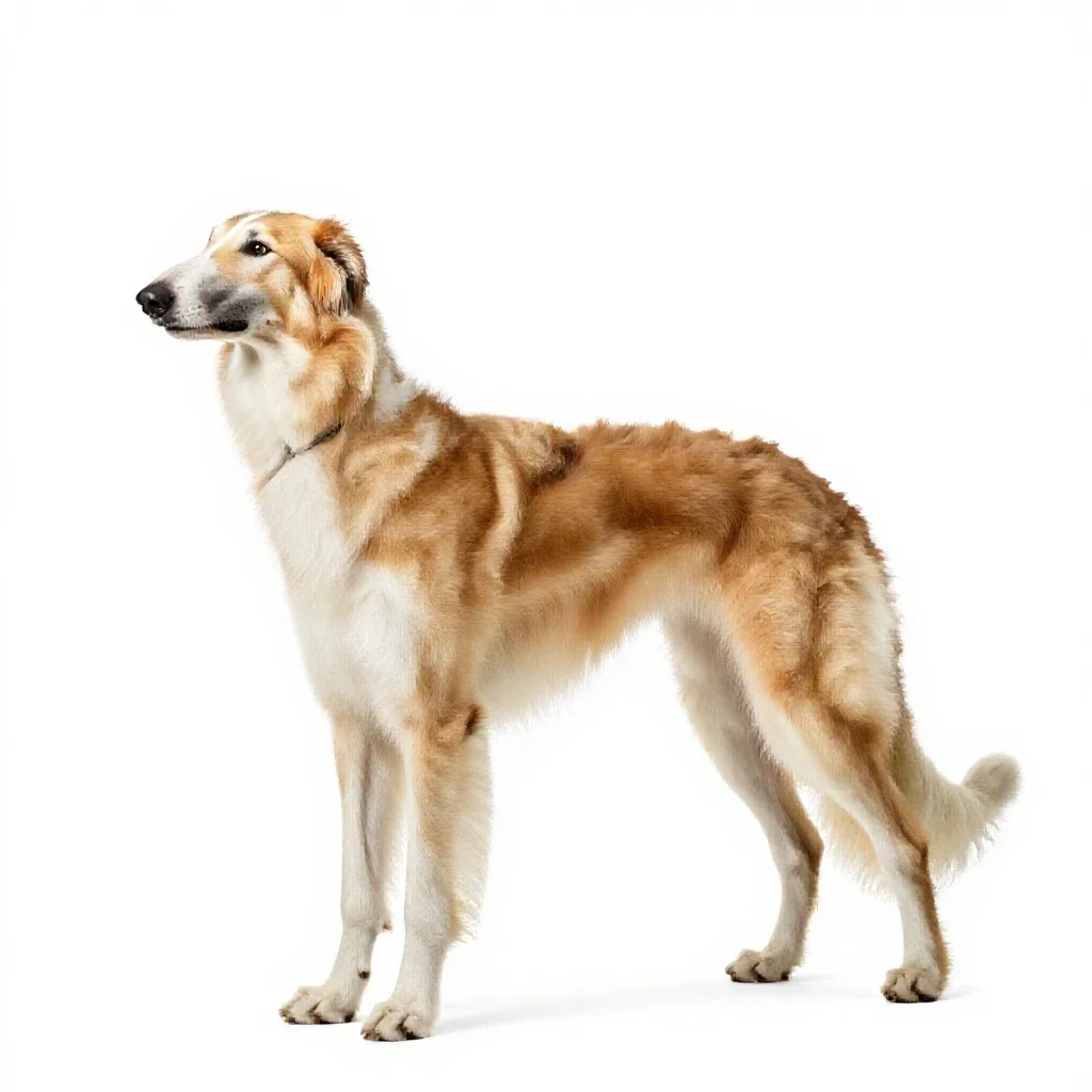 Borzoi isolated on a white background