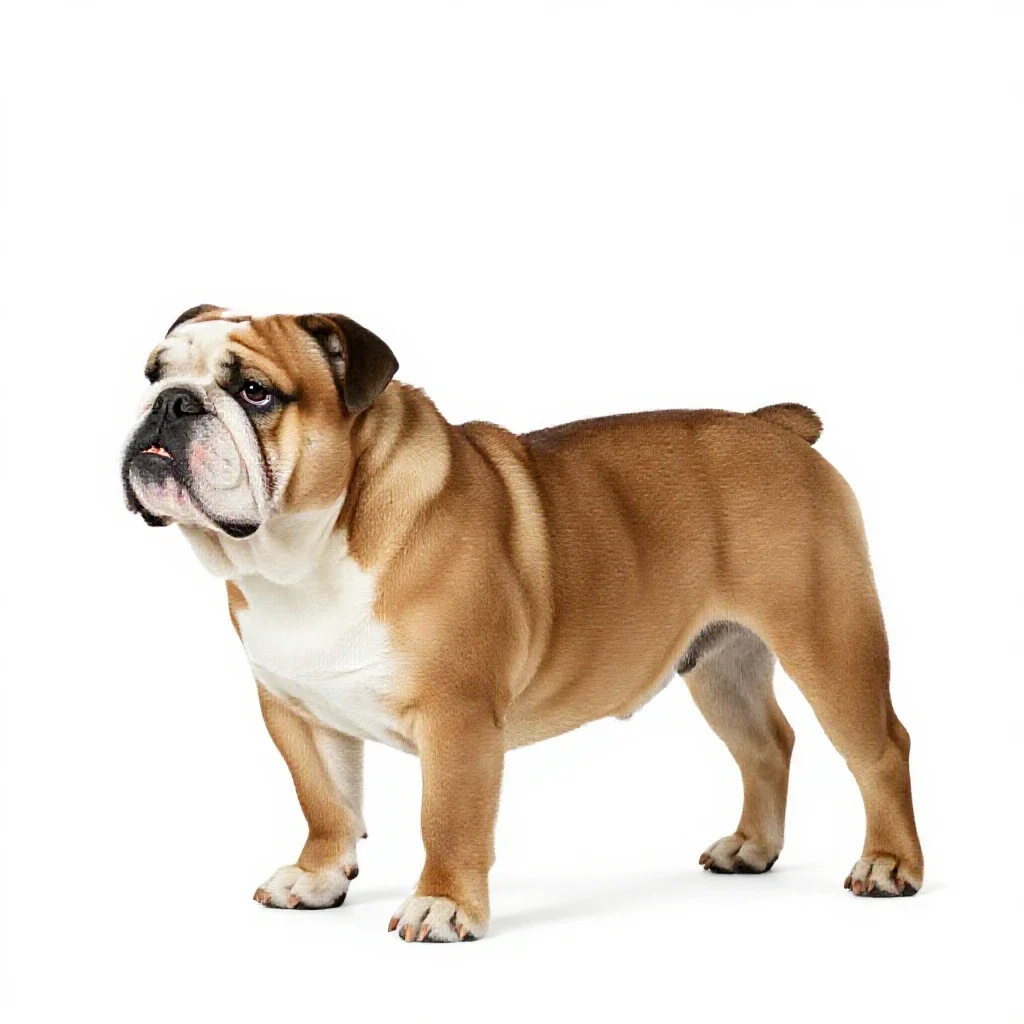 Bulldog isolated on a white background