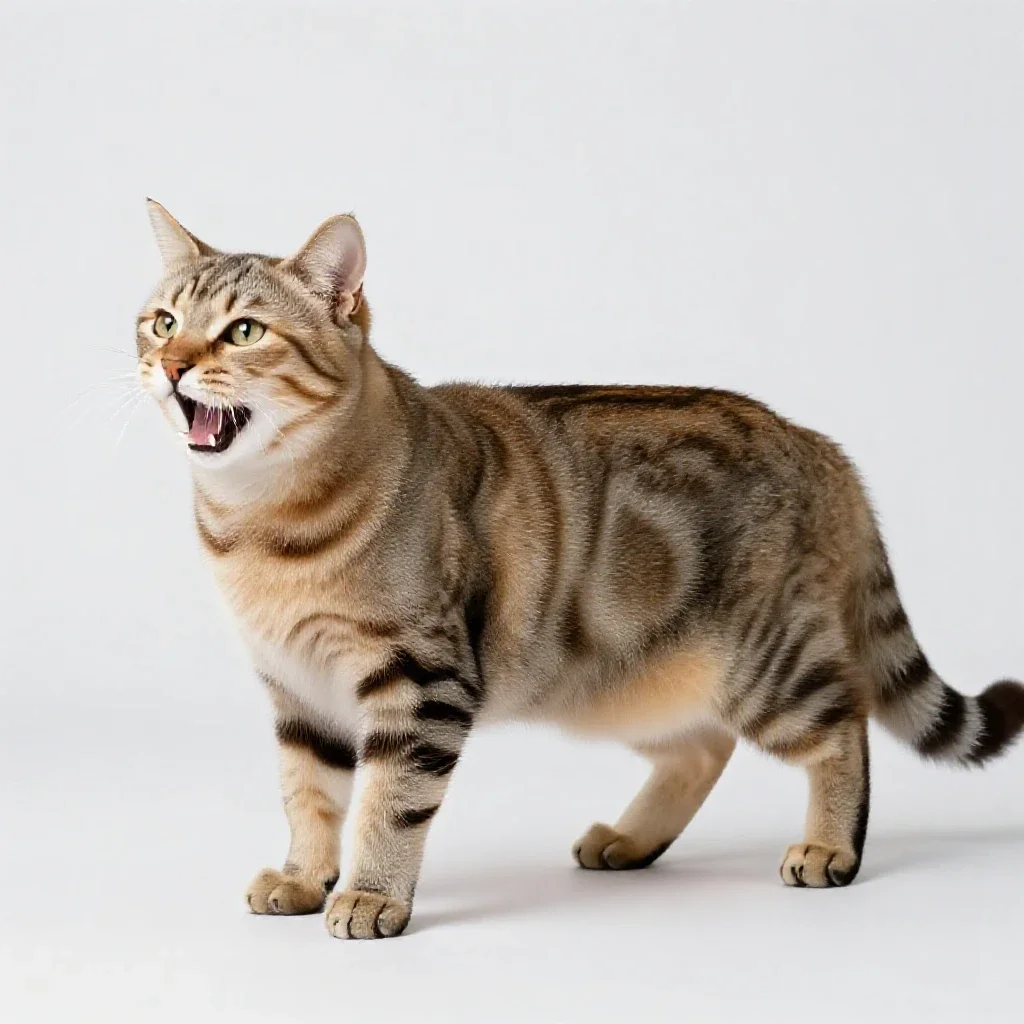 Cat isolated on a white background