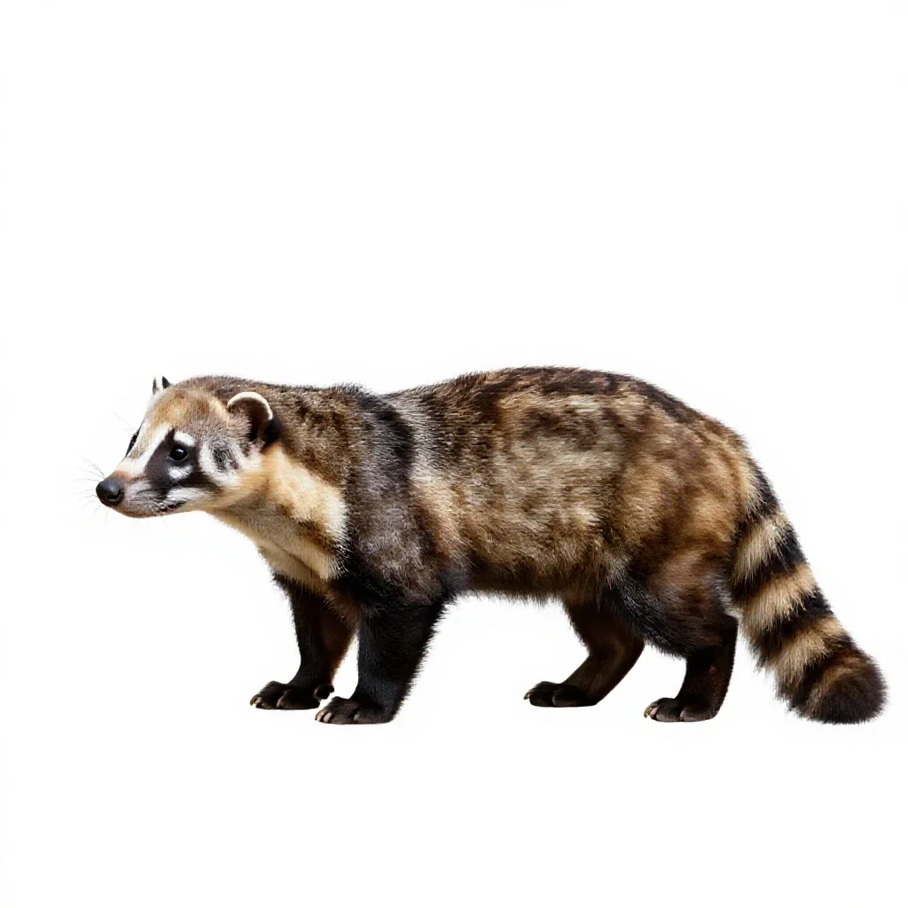 Civet isolated on a white background