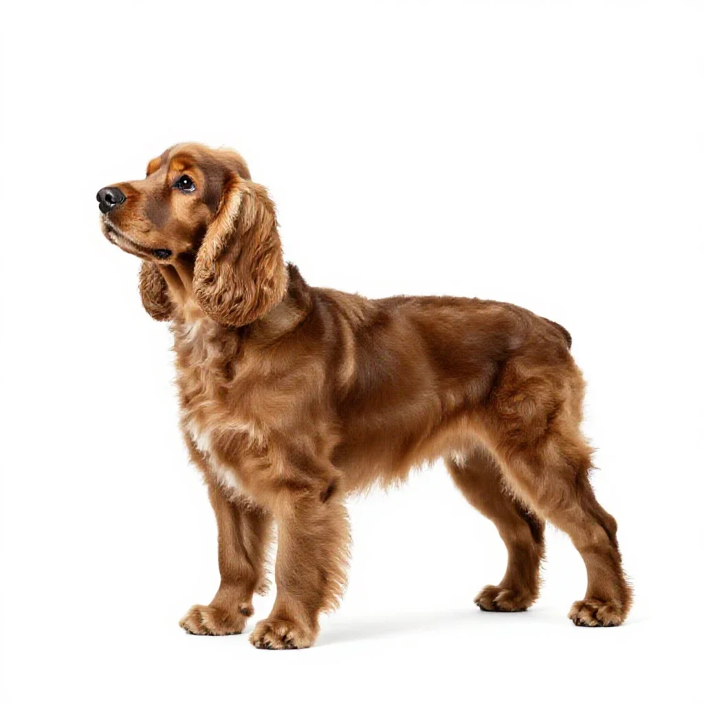 Cocker spaniel isolated on a white background