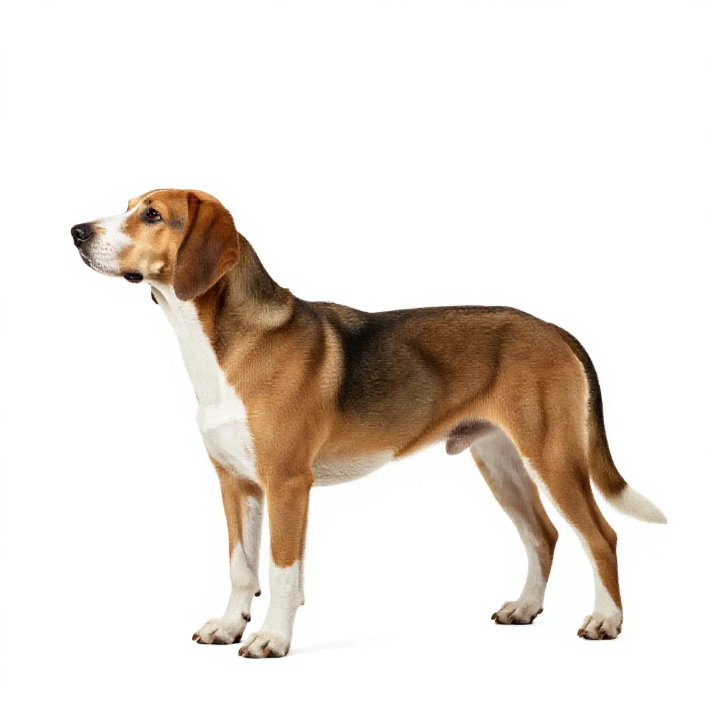 Coonhound isolated on a white background