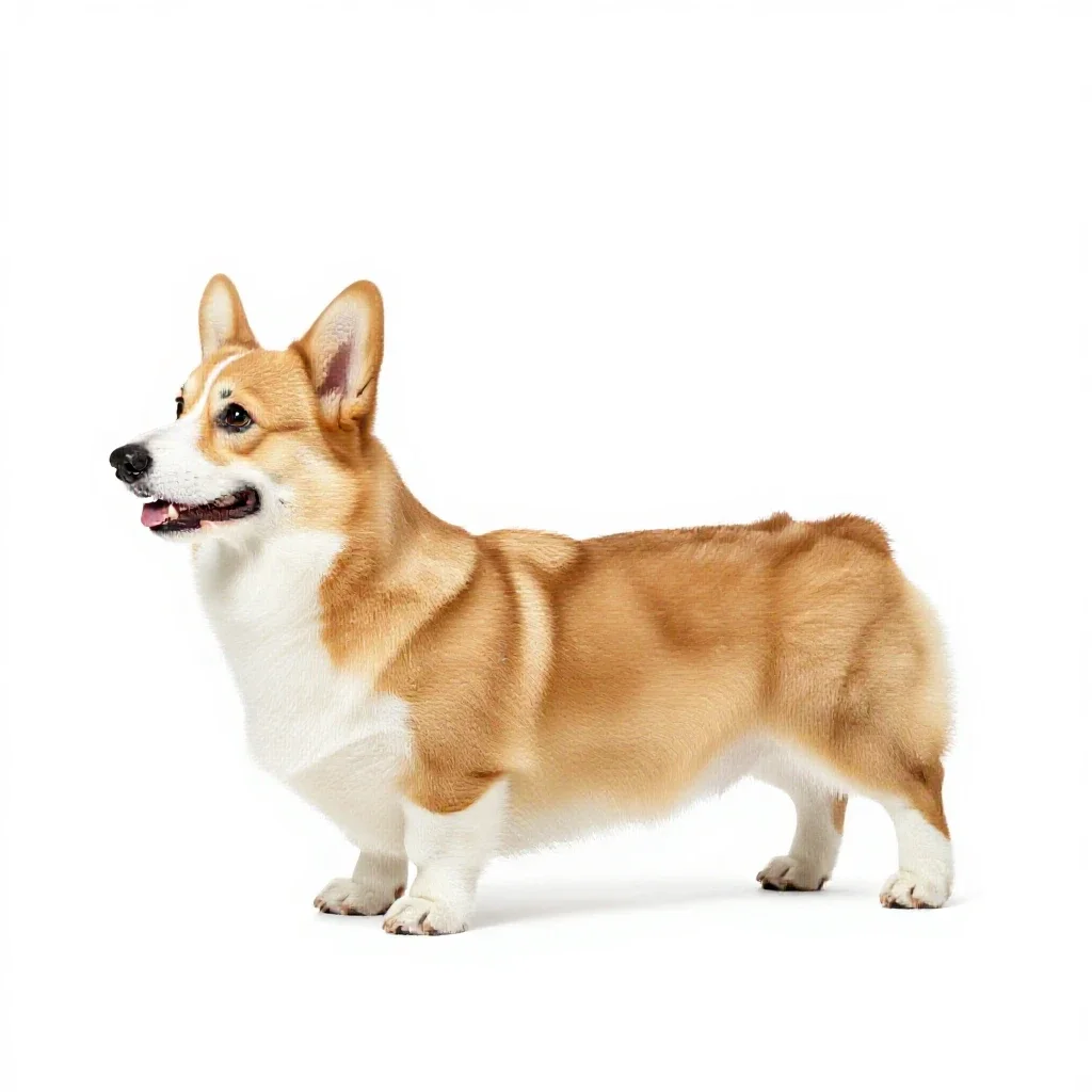 Corgi isolated on a white background