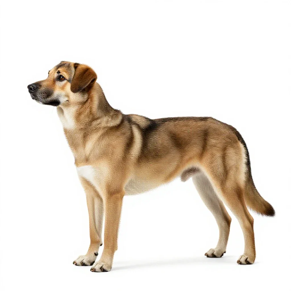 Cur isolated on a white background