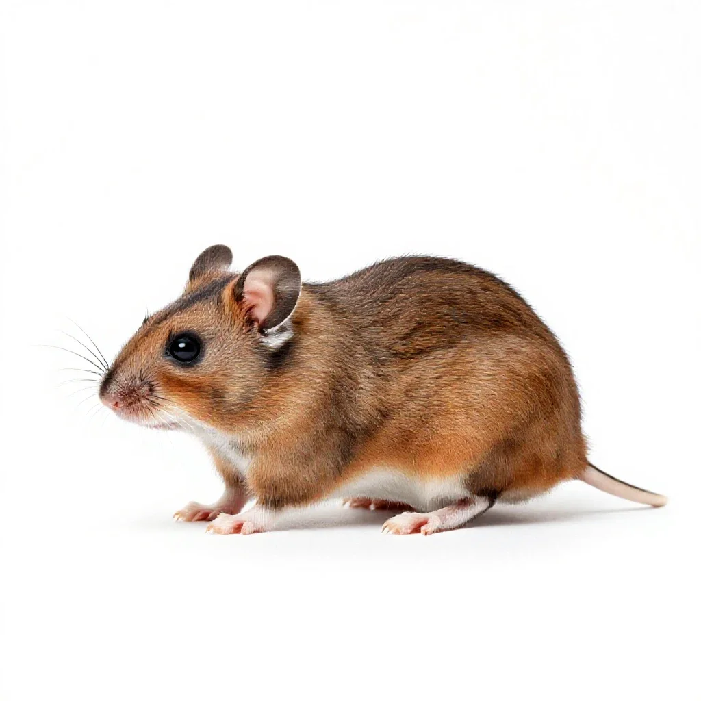 Dormouse isolated on a white background