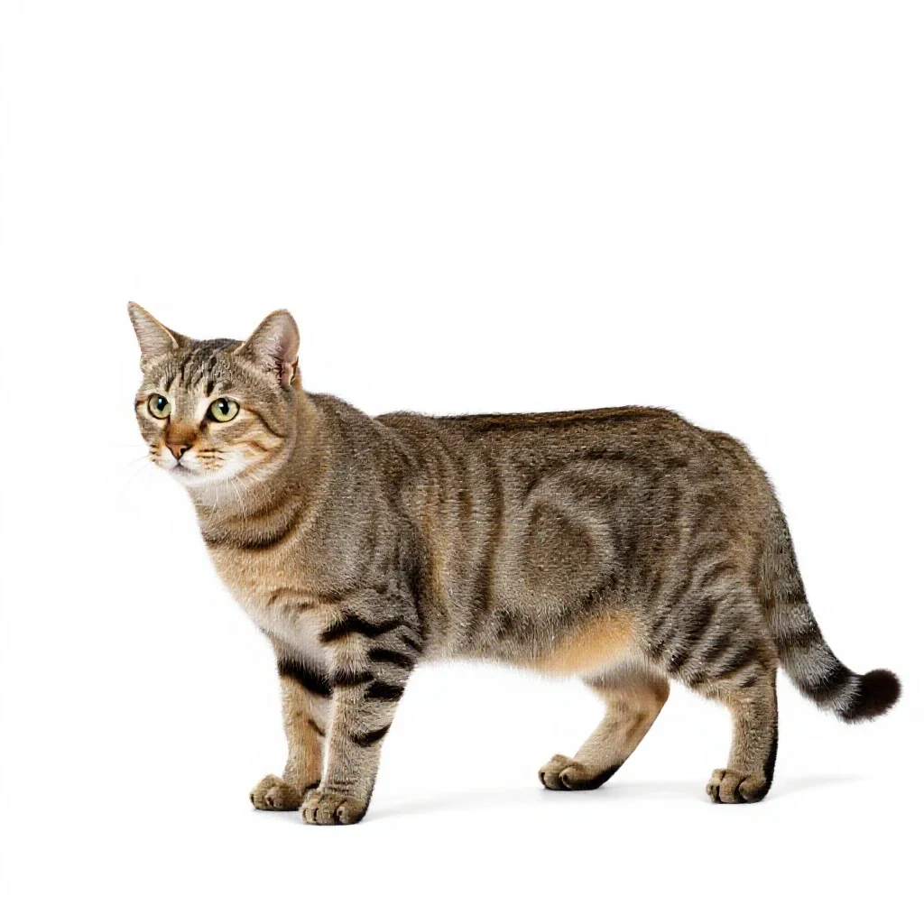 Feline isolated on a white background