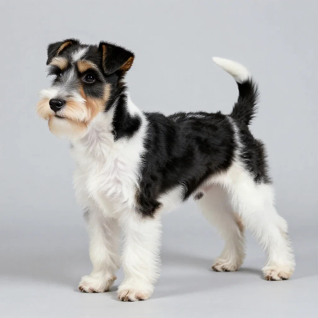 Fox terrier isolated on a white background