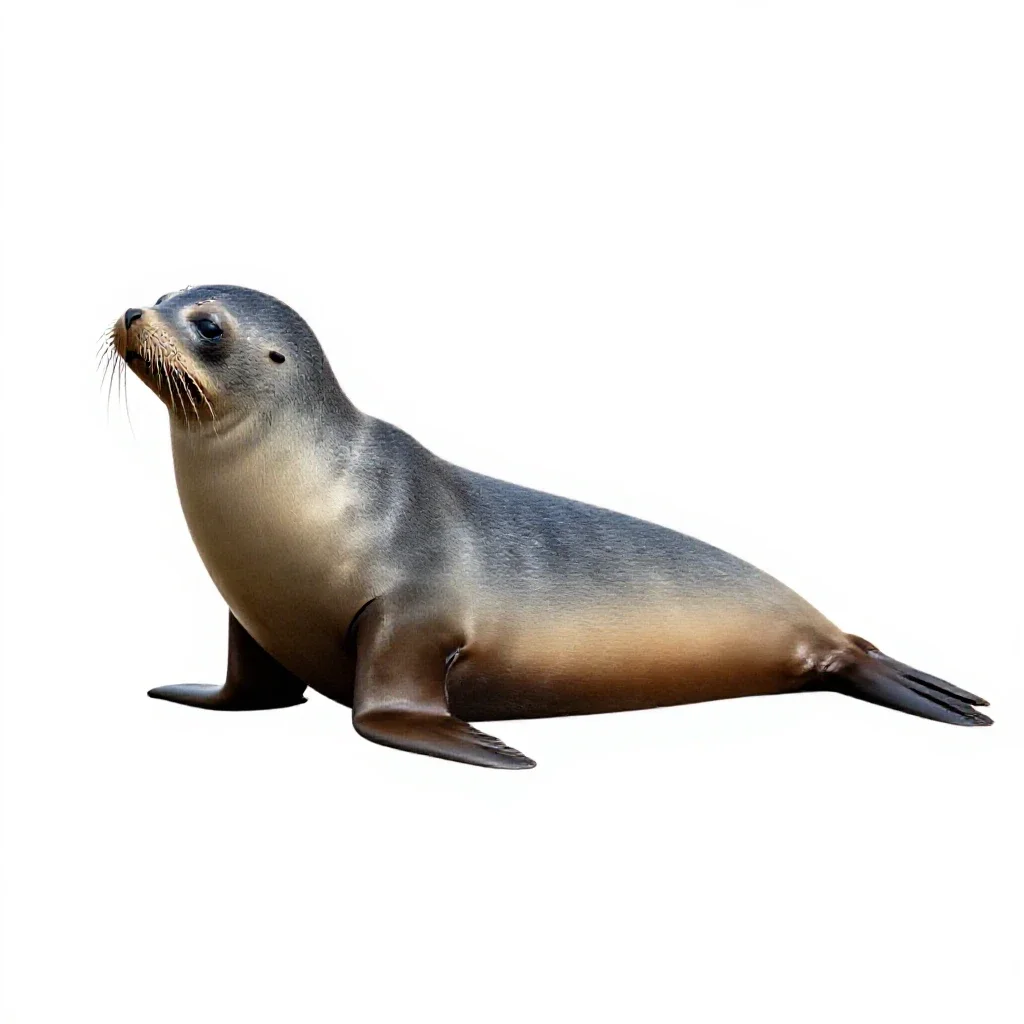 Fur seal isolated on a white background