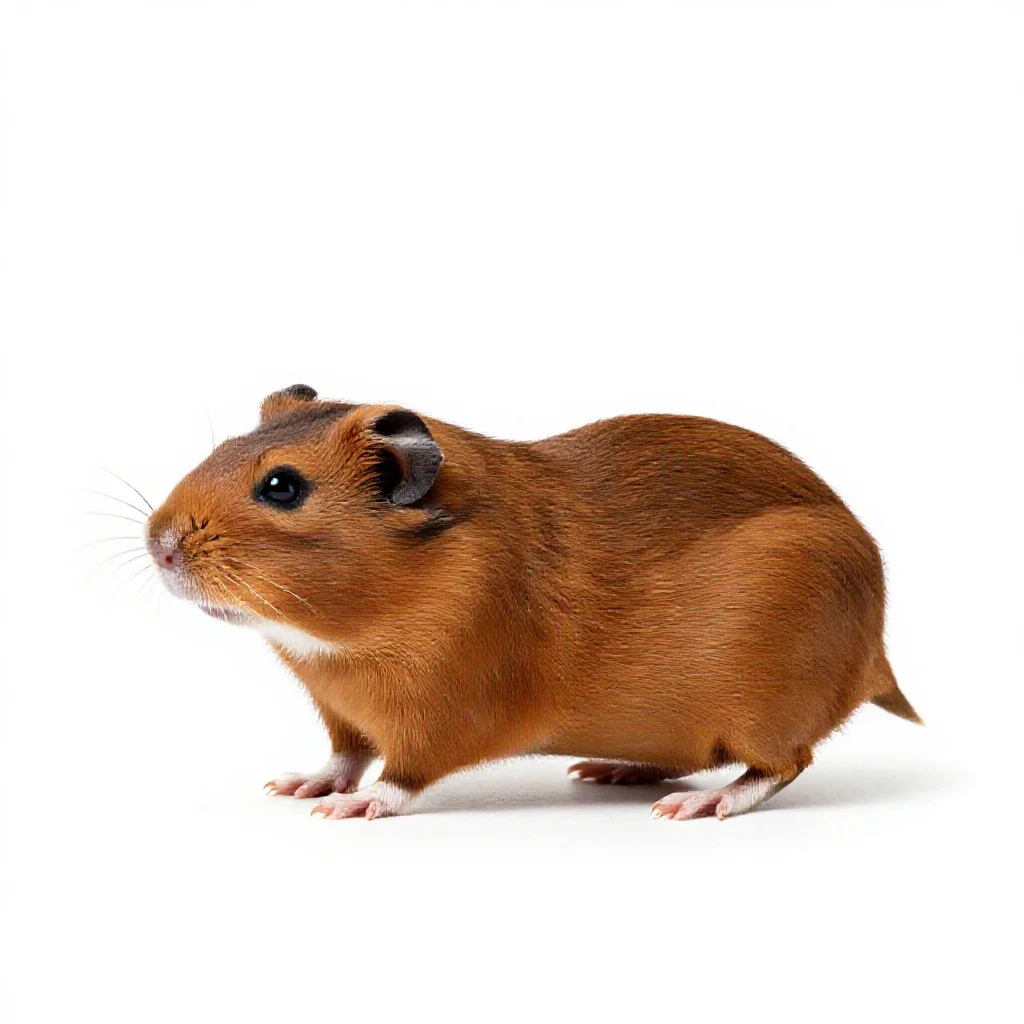 Gerbil isolated on a white background
