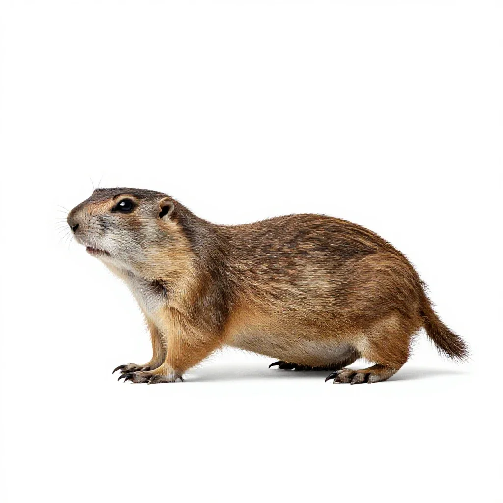 Gopher isolated on a white background